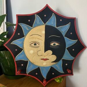 Sun and Moon Celestial Wall Decor and Coat Hanger